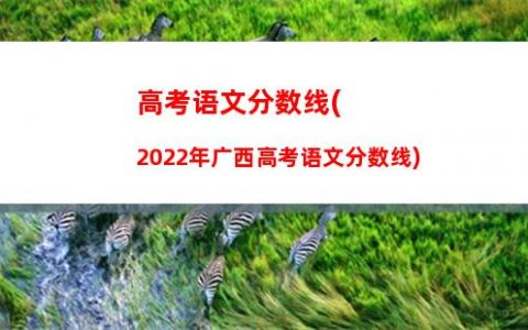 高考语文分数线(2022年广西高考语文分数线)